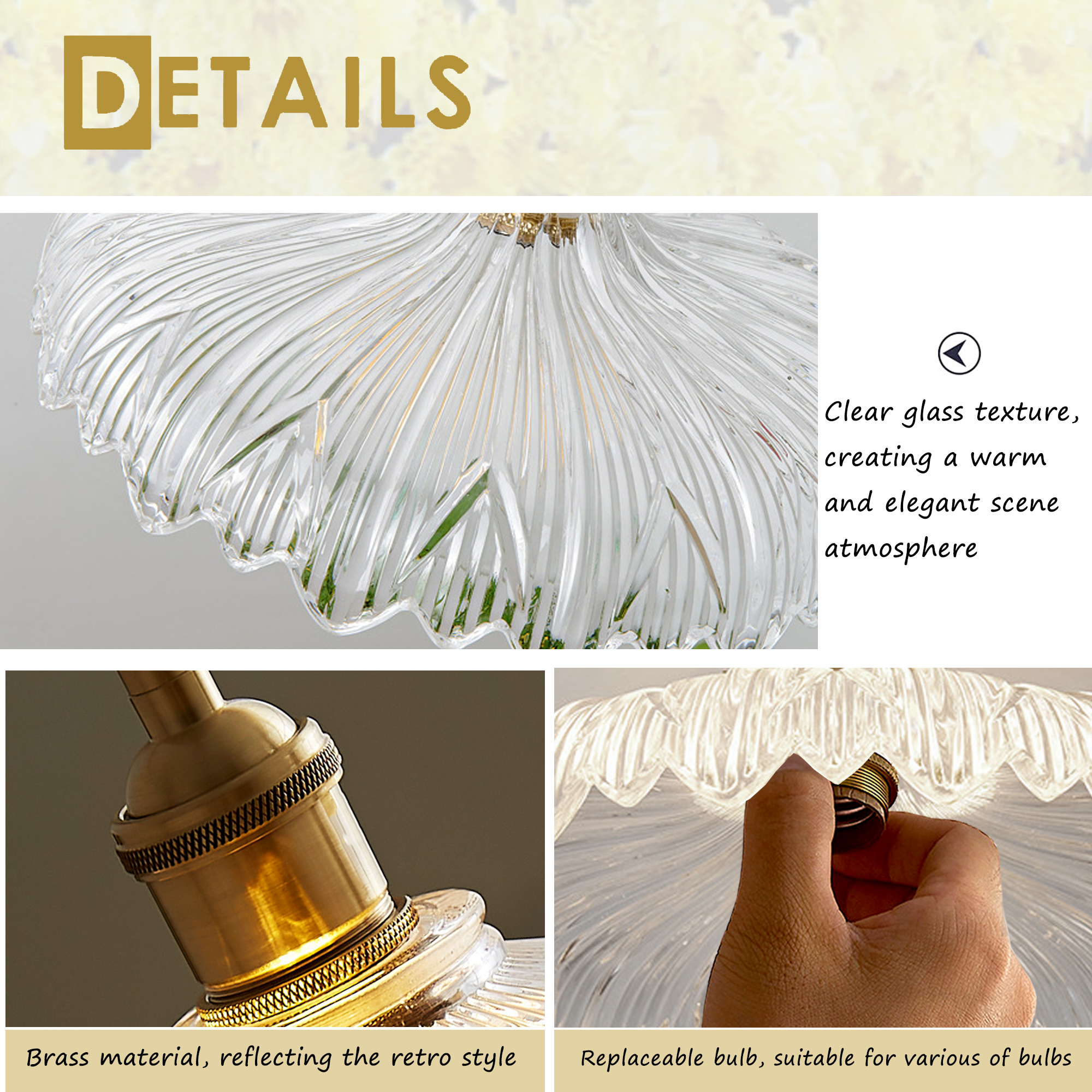 Detail Showcase of Pendant Lights