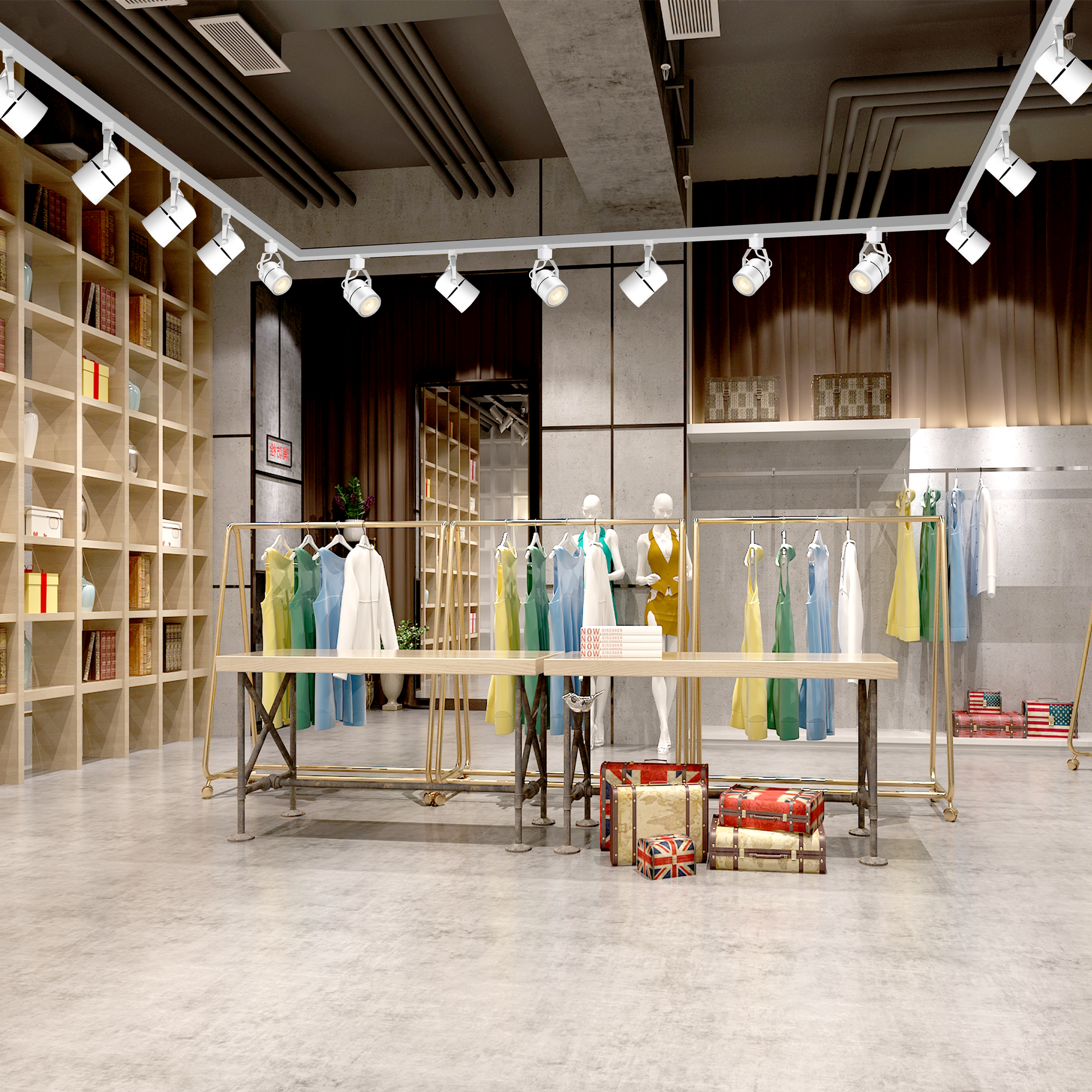 Track Lighting for Shopping Malls