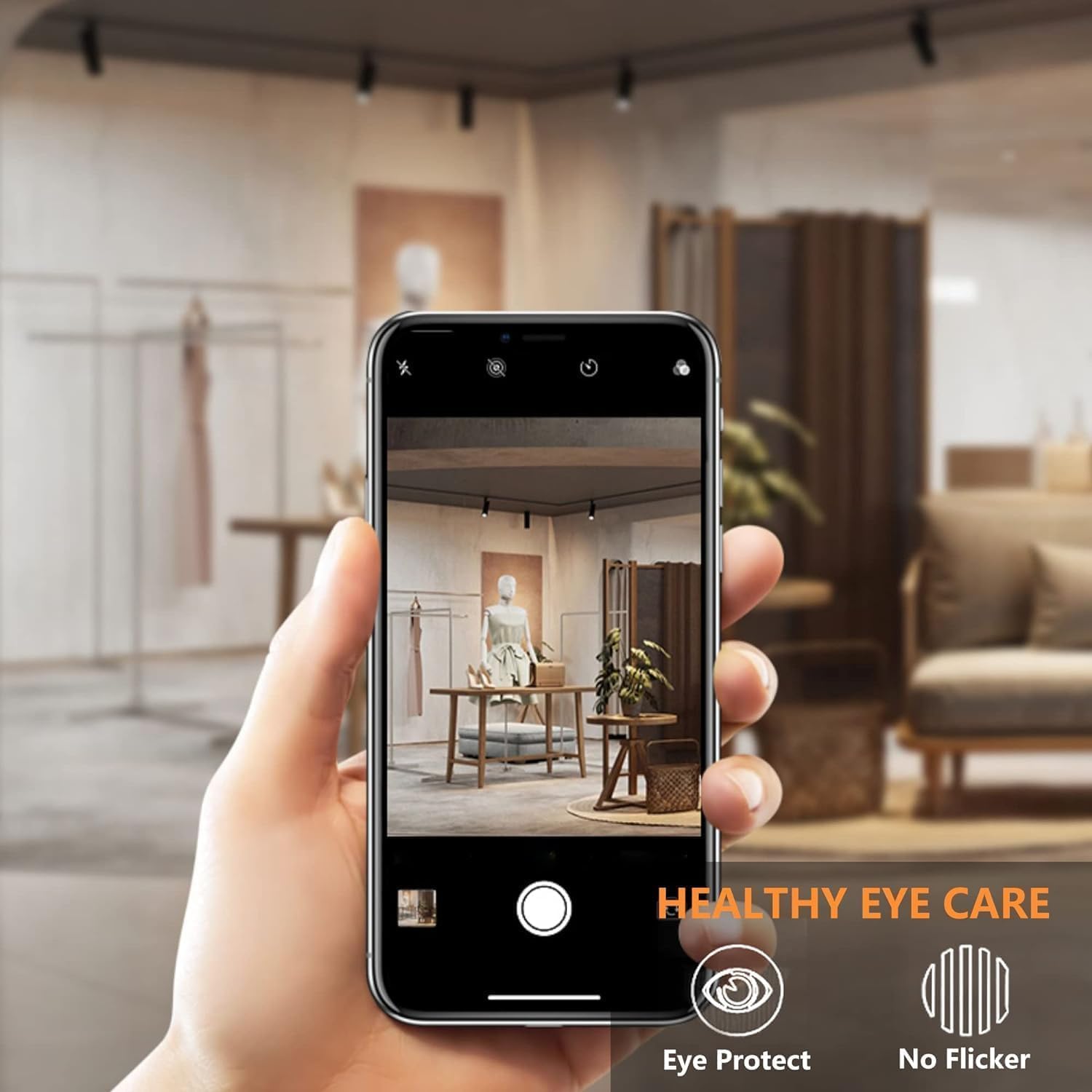 LED Track Lighting Heads Kit, 6-Lights Dimmable GU10 Track Lights with 6.56FT(3.28 * 2) H Type Track Light Rails, 10W 4000K Warm Light Indoor Ceiling Spotlight Fixture Replaceable GU10 Bulb