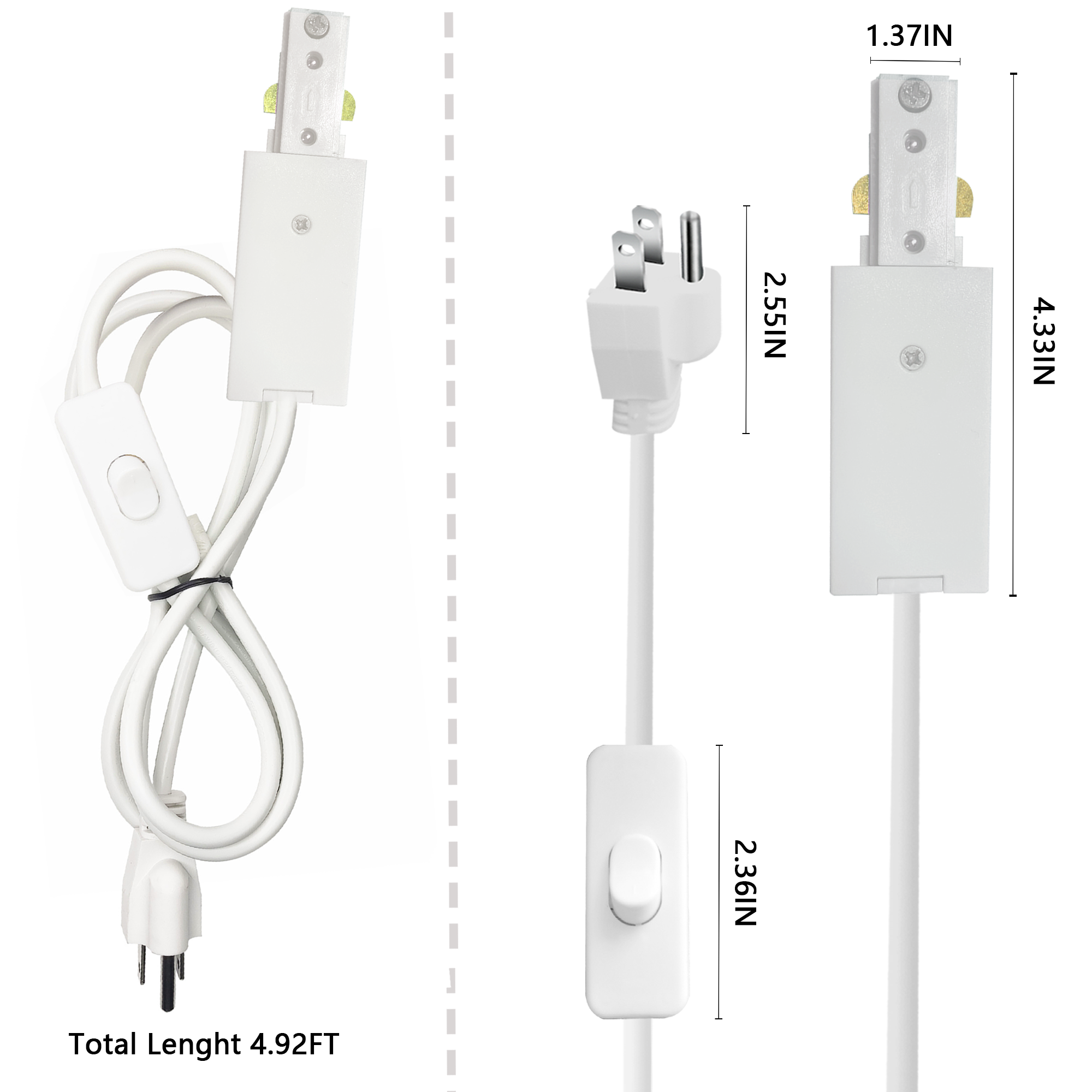 Live End Cord Kit for Track Lighting