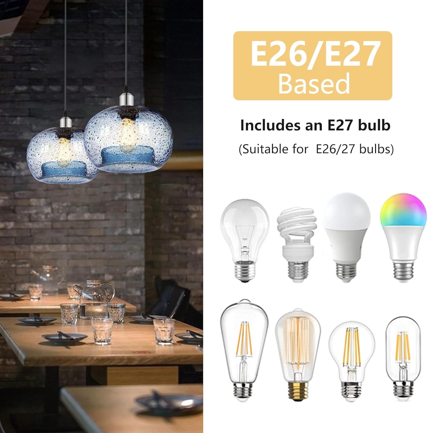 Compatible Bulbs for Glass Lights