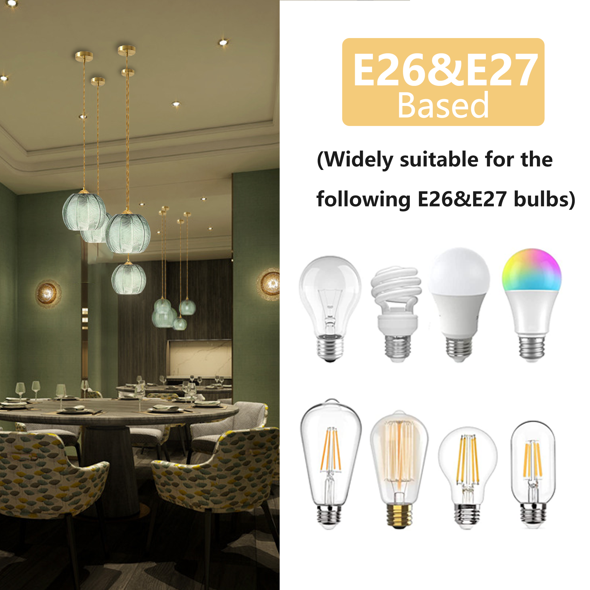 Adjustable Cord Pendant Light