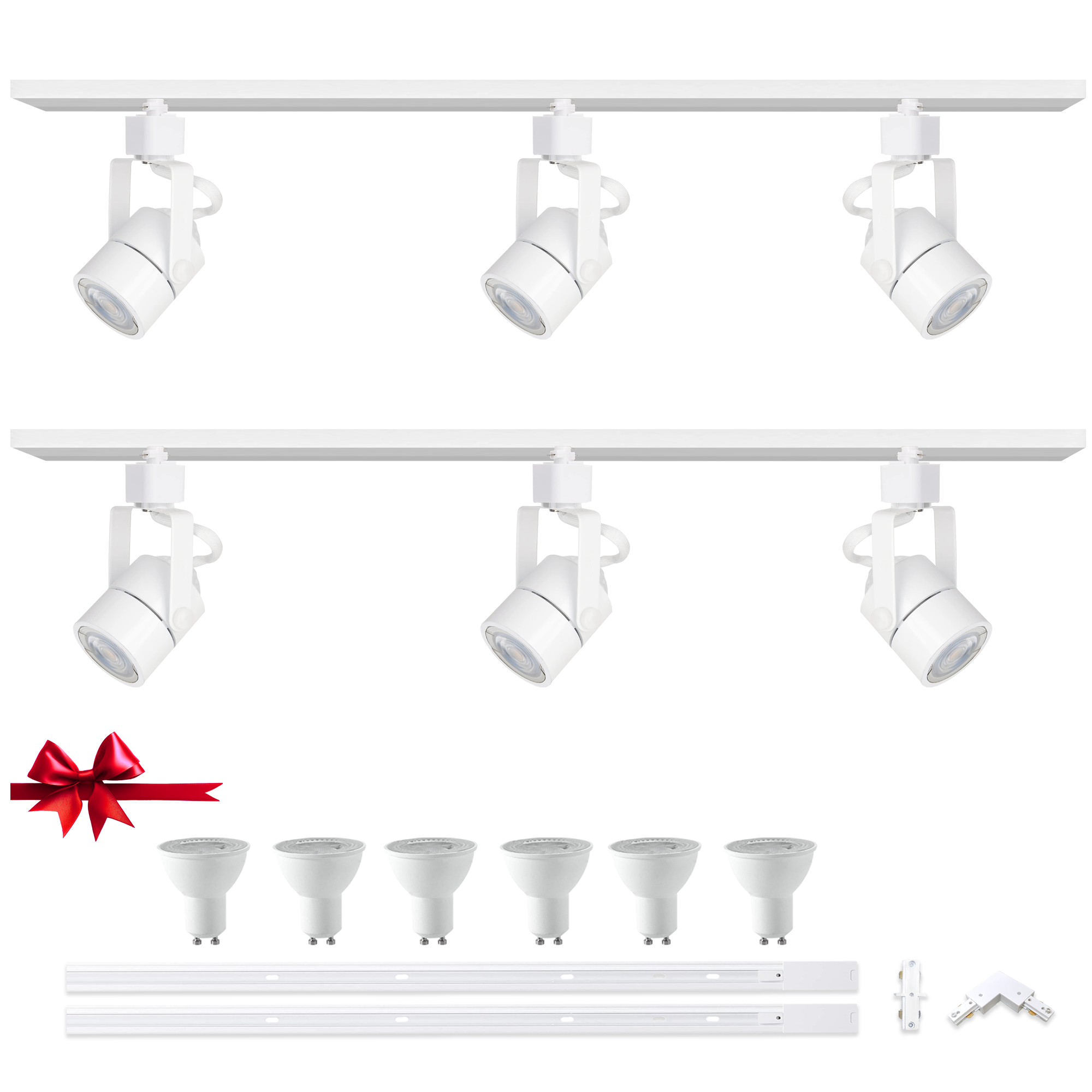 6pcs Gu10 H Track Lighting Kits