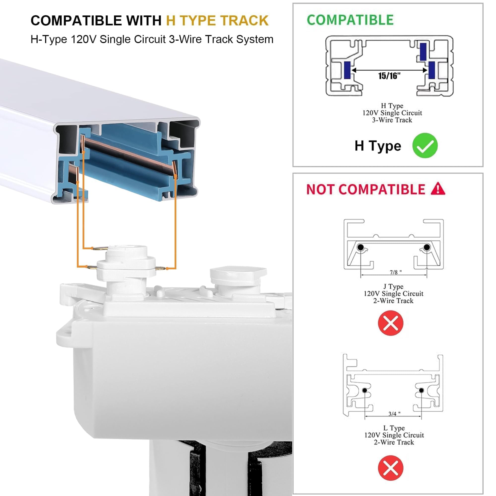 Bravsekai 12 Packs Plug in LED Track Lighting Complete Kits Warm White. 25w x 12 Track Lighting Heads with Extra 13.1Ft Track Rails for Accent Task Wall, Spot Light