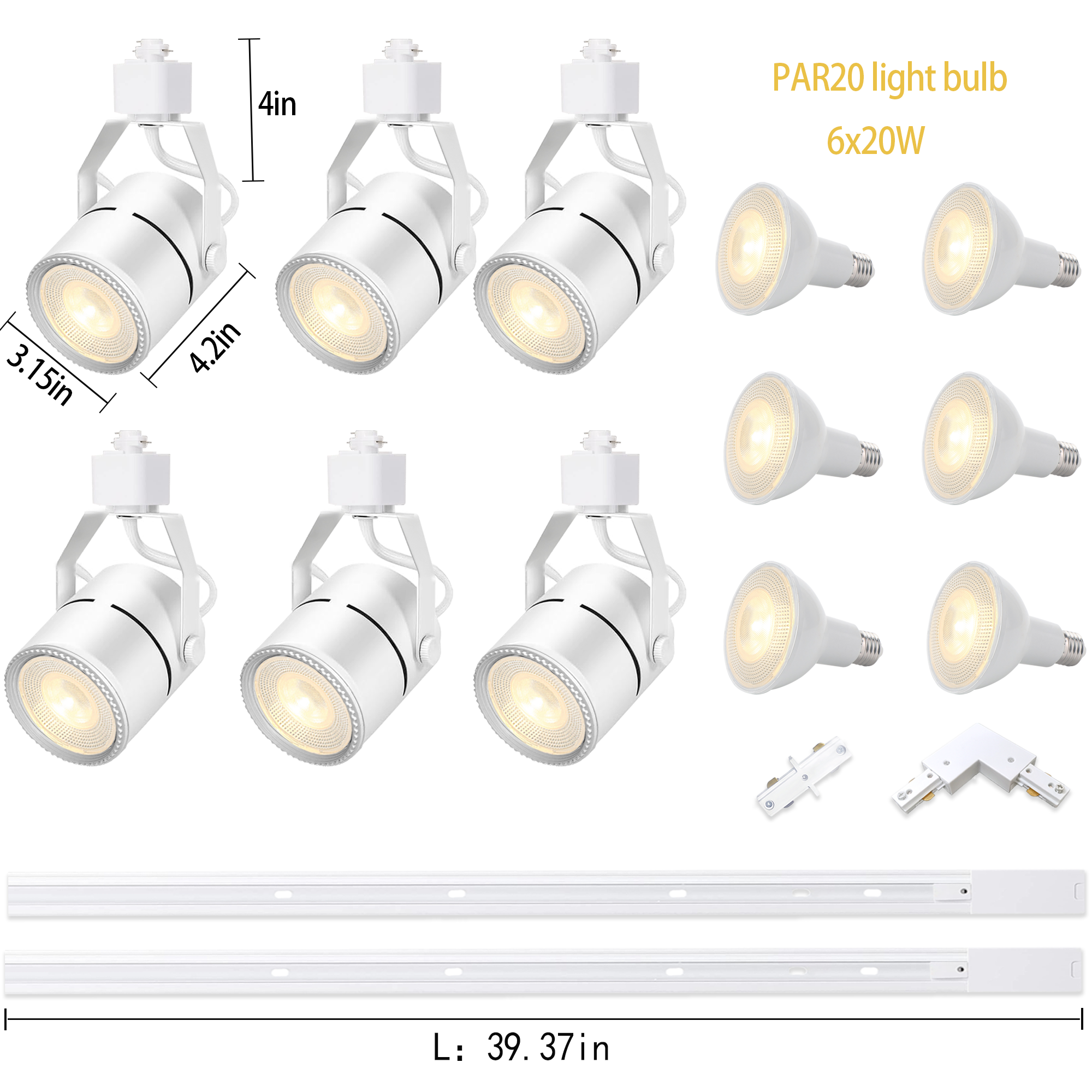 H Type Track Lighting Rails
