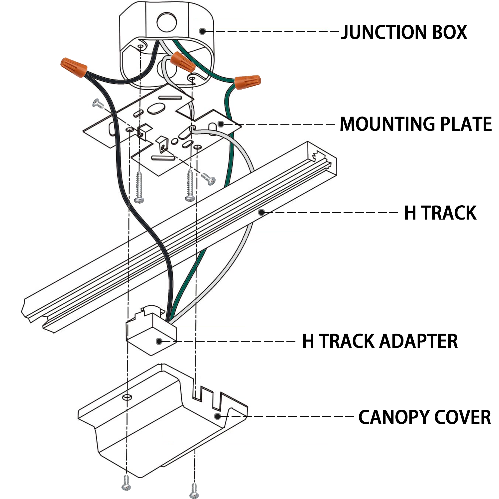 H Track Lighting Accessory