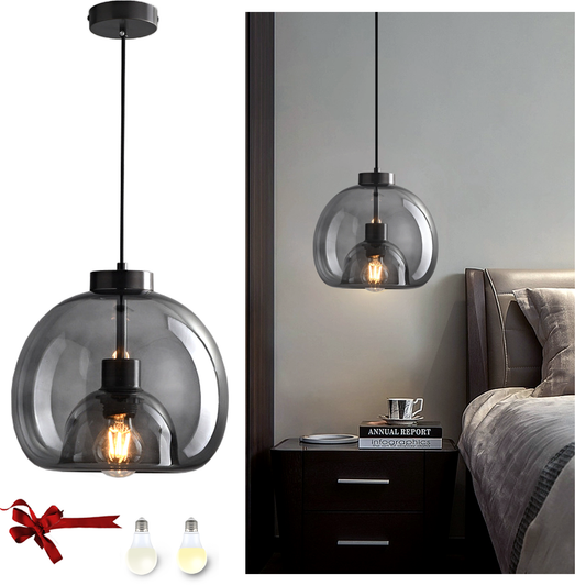 Black Glass Pendant Lights