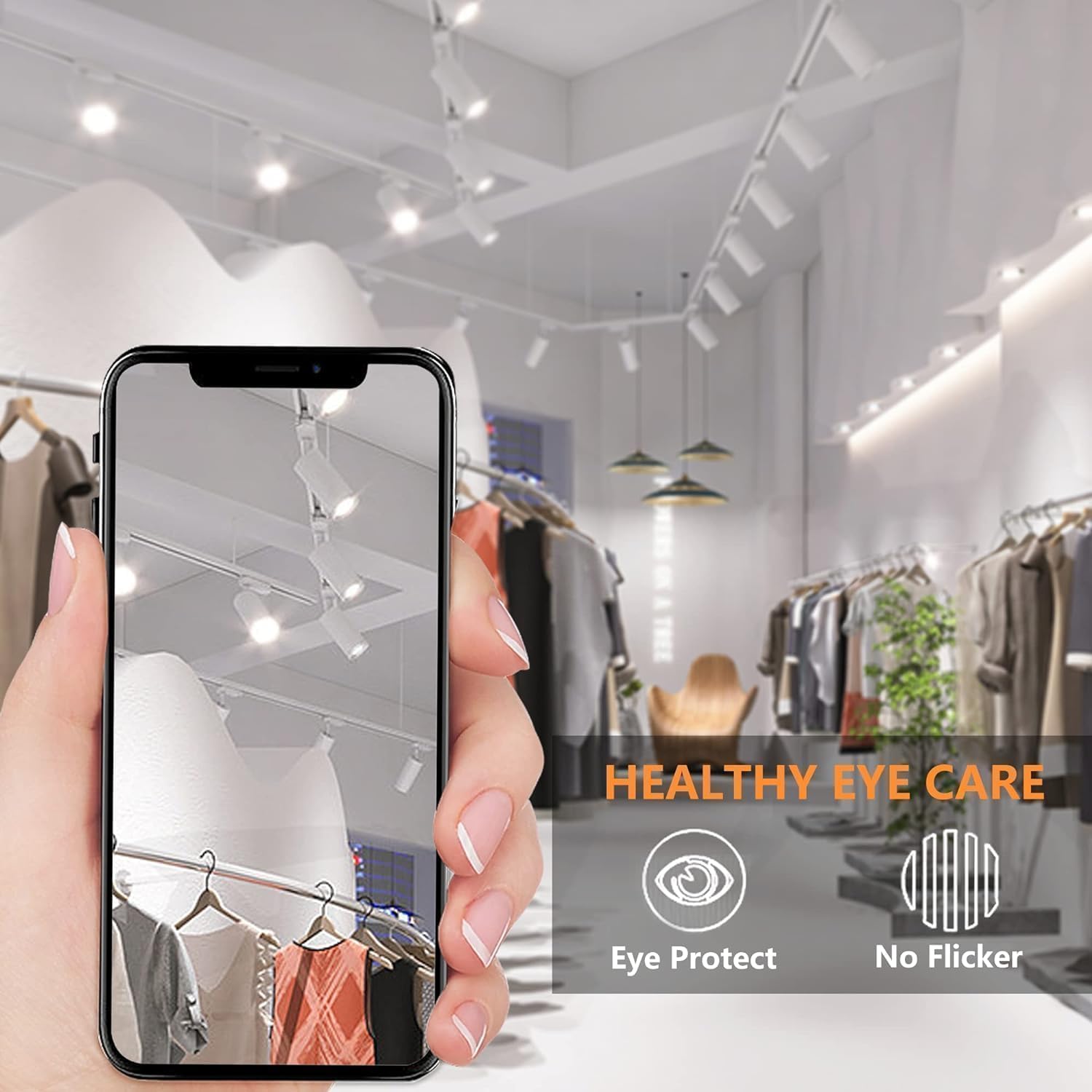 Bravsekai 12 Pack H Type LED Track Lighting Heads, 25W Track Lighting System, Compatible with Single Circuit H-Track, High Brightness Accent Lighting for Corridors/Exhibition Space