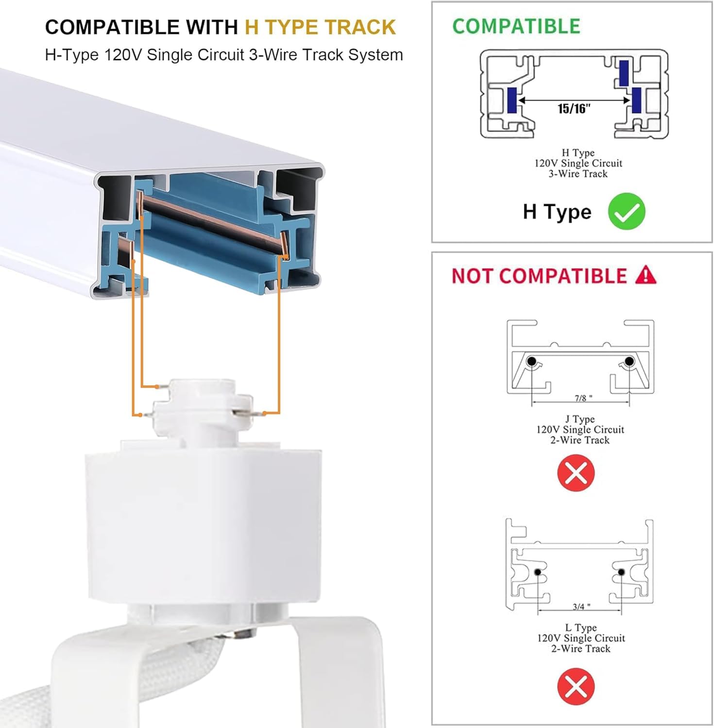 24PCS LED Track Lighting with Advanced Replaceable GU10 Bulbs, Switchable 3CCT(3000K/4000K/6000K) and Dimmable Brightness(20%-100%), Versatile Ceiling Spotlight Fixtures for Any Space